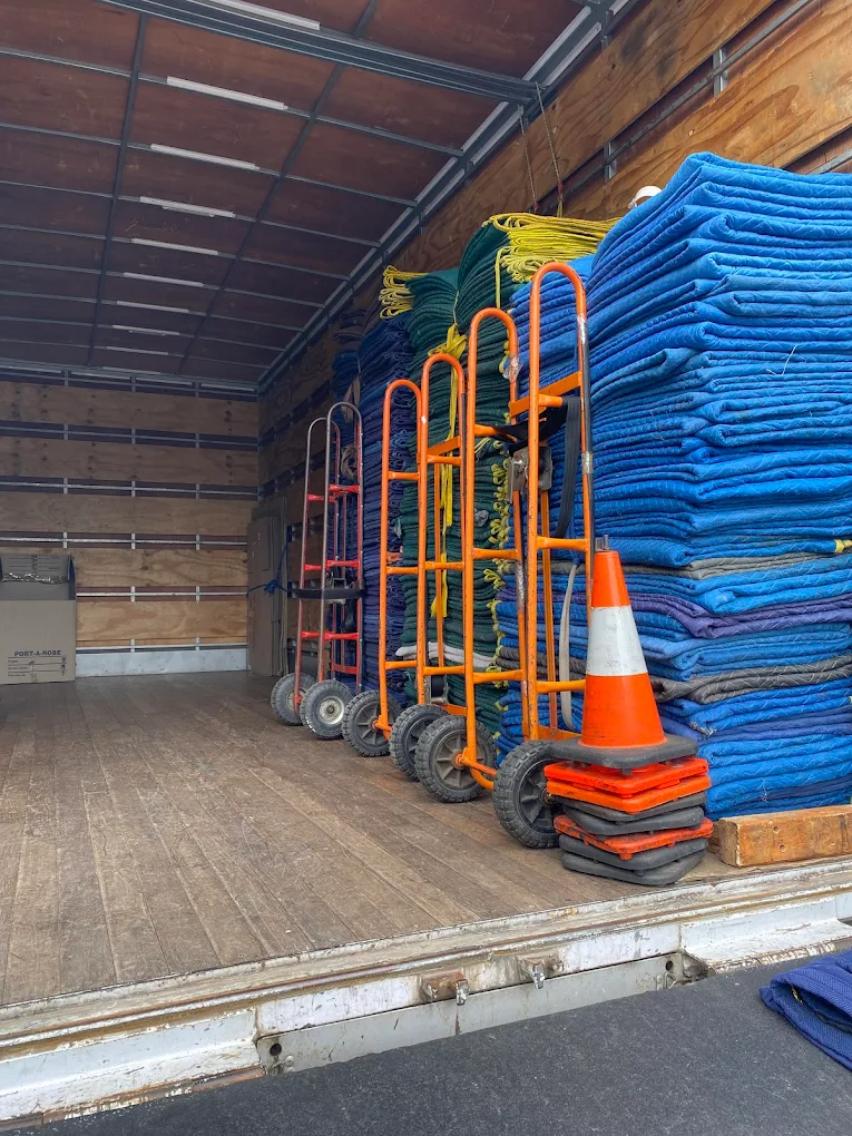 View of the equipment in one of the Removal trucks